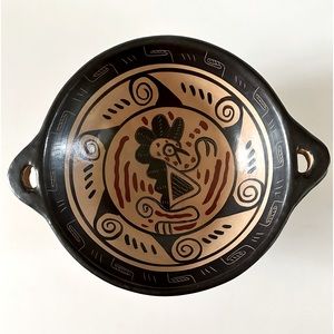 Vintage Costa Rican Handmade Clay Pottery.   No cracks or chips. Rustic colors